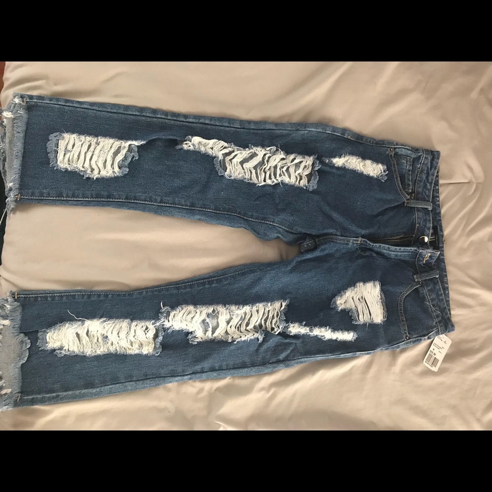 Boyfriend Jeans distressed
